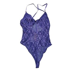 FREE PEOPLE Intimately Free Lace Purple Bodysuit Womens XS